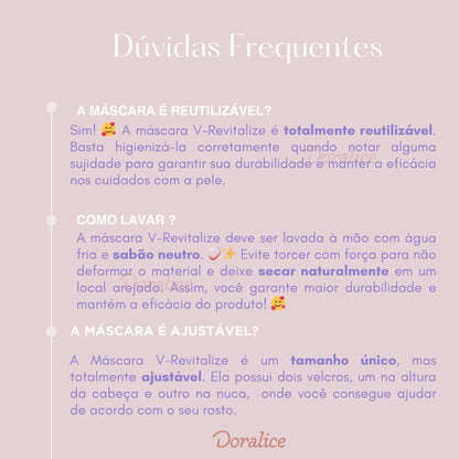 V-Revitalize™ - Máscara de Contorno Facial - Suaviza Rugas, Papada e Modela o Rosto