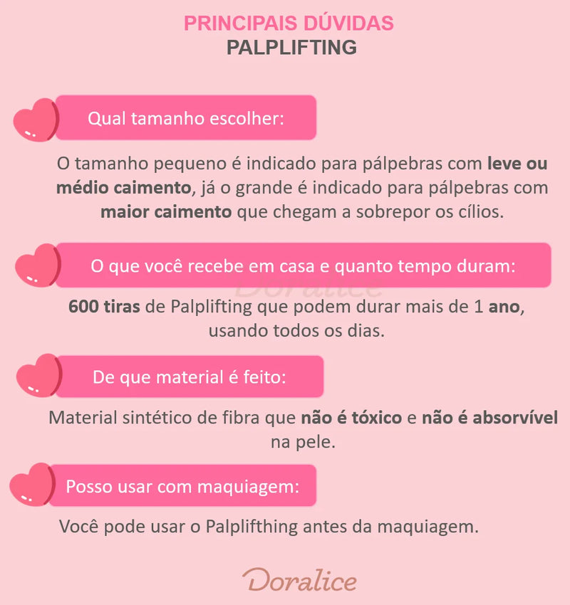 Palp Lifting - Levanta Pálpebras Caídas - 600 Tiras