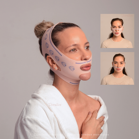 V-Revitalize™ - Máscara de Contorno Facial - Suaviza Rugas, Papada e Modela o Rosto