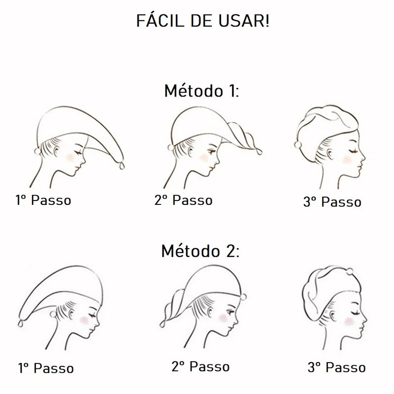 Toalha de Cabelo de Secagem Rápida