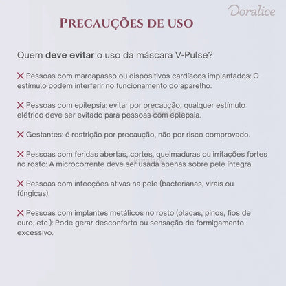 Pulse V-Revitalize™ — Máscara com Pulso de Lifting e Firmeza
