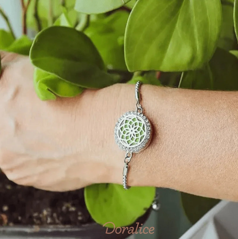 AromaAegis™ - Pulseira difusora de Perfume e Óleos Essenciais