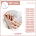 KIT LED Portátil + Unhas Adesivas em gel