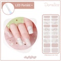 KIT LED Portátil + Unhas Adesivas em gel