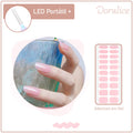 KIT LED Portátil + Unhas Adesivas em gel